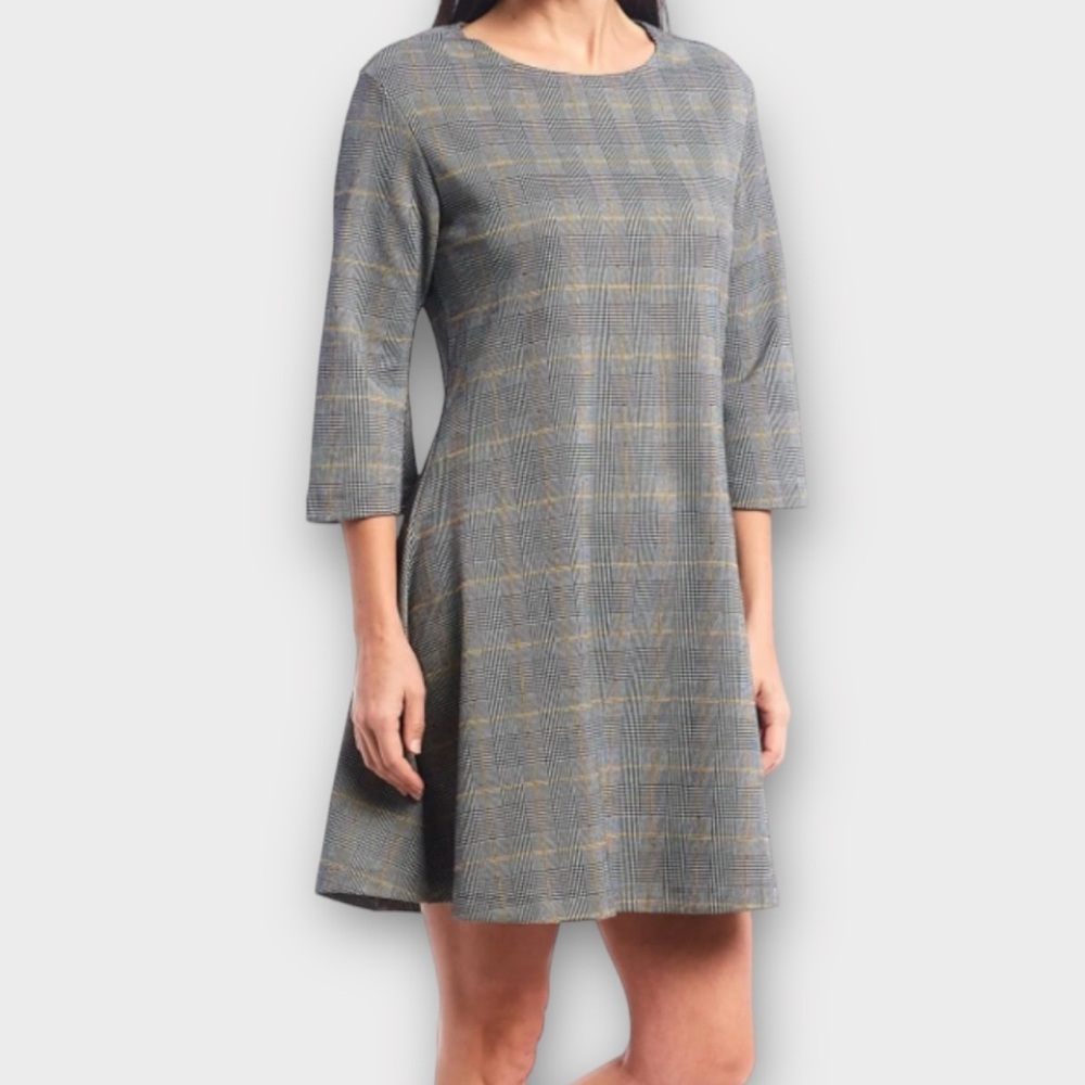 Bryn Walker Women’s Irys Carnaby Dress Small Swingy Shift Plaid Designer